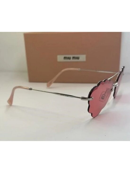 ?- New Authentic MIU MIU MU57U Irregular-Frame Sunglasses main image 9